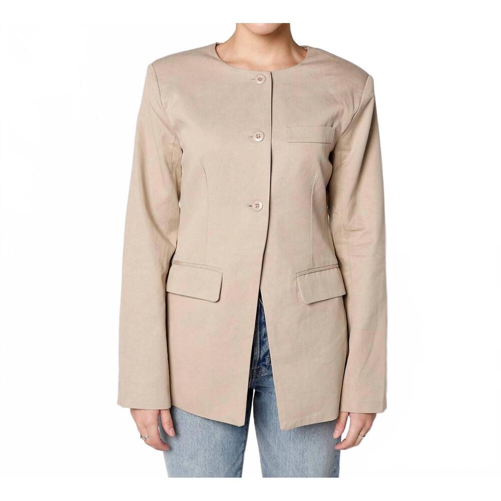 NEW MOON RIVER coffee run blazer in light brown